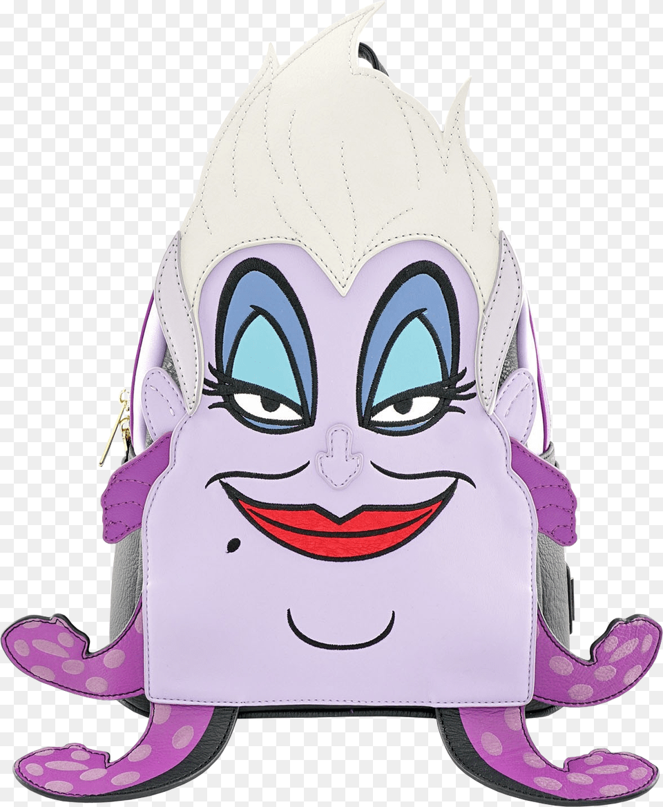 Ursula Loungefly Disney Mini Backpack, Bag, Baby, Person, Face Free Transparent Png