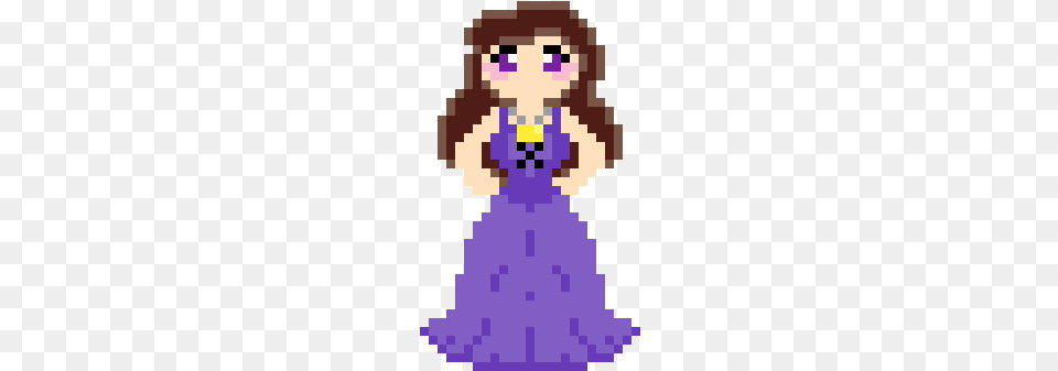 Ursula Or Vanessa Disney Descendants Pixel Art, Formal Wear, Purple, Clothing, Dress Free Png