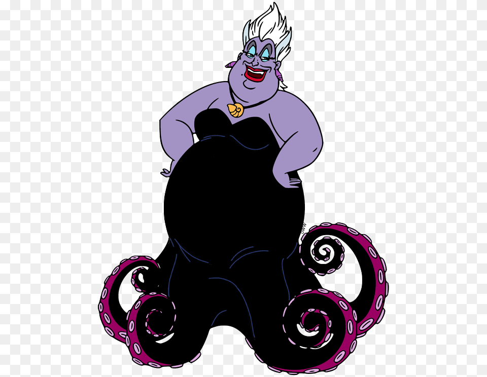 Ursula The Little Mermaid Characters, Book, Purple, Comics, Publication Free Png Download