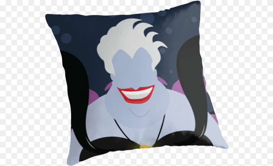 Ursula The Sea Witch By Adam Mccabe Ursula Little Mermaid, Cushion, Home Decor, Pillow, Baby Png Image