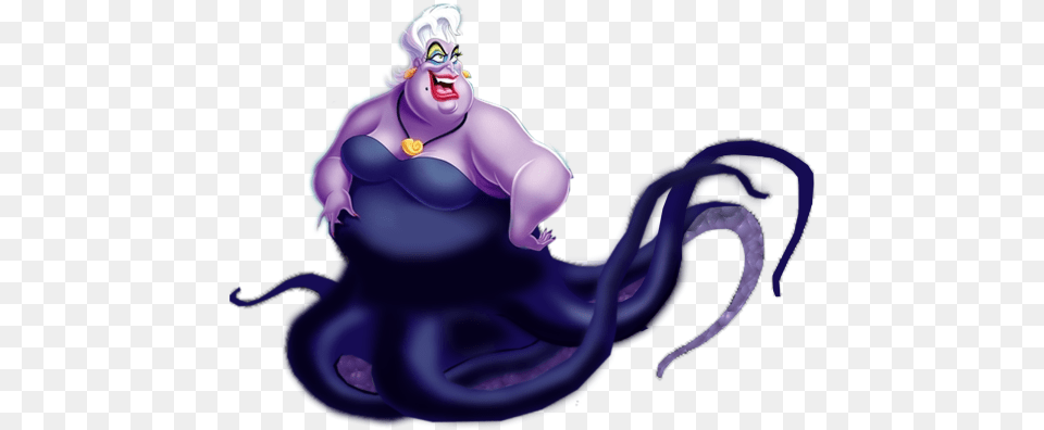 Ursula With Her Legs Little Mermaid Ursula, Smoke Pipe, Purple, Baby, Person Png Image
