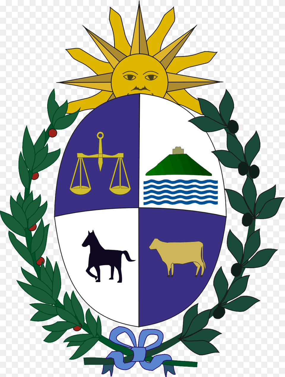 Uruguay Coa, Symbol, Emblem, Logo, Horse Png