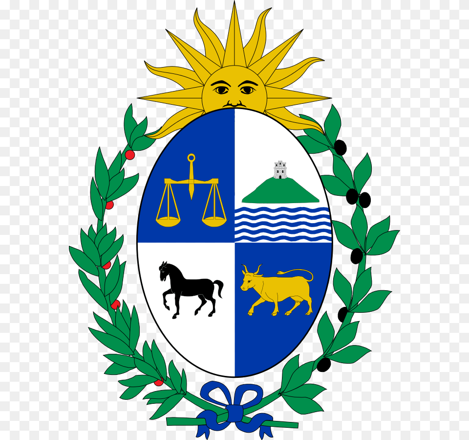 Uruguay Coat Of Arms, Emblem, Symbol, Animal, Horse Free Transparent Png