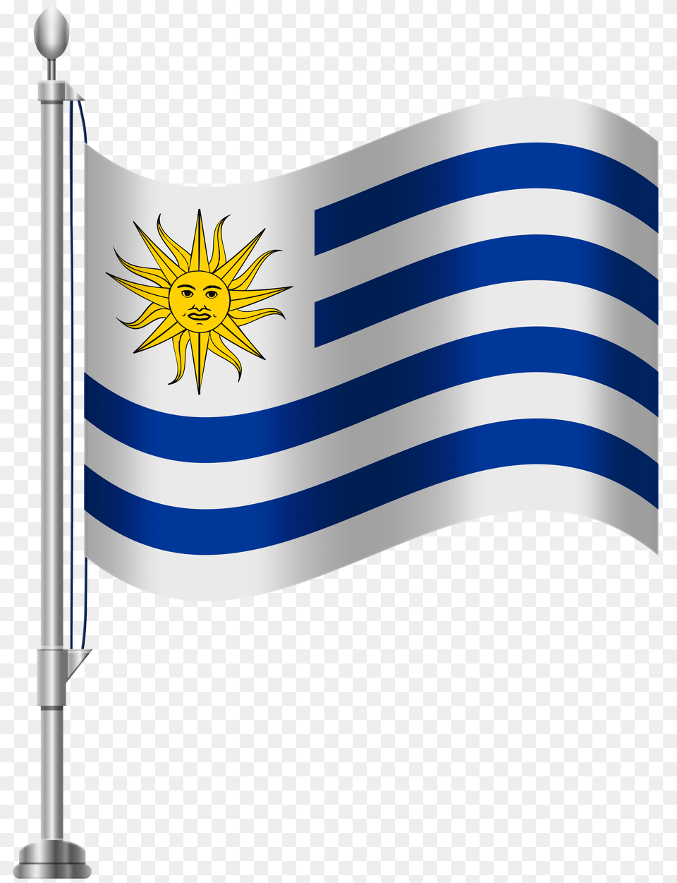 Uruguay Flag Clip Art Free Png