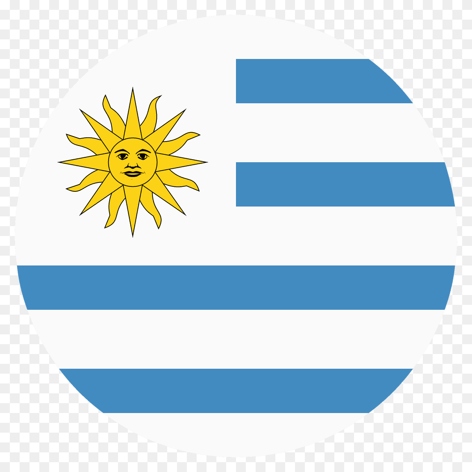 Uruguay Flag Emoji Clipart, Flower, Plant, Sunflower, Face Free Png Download