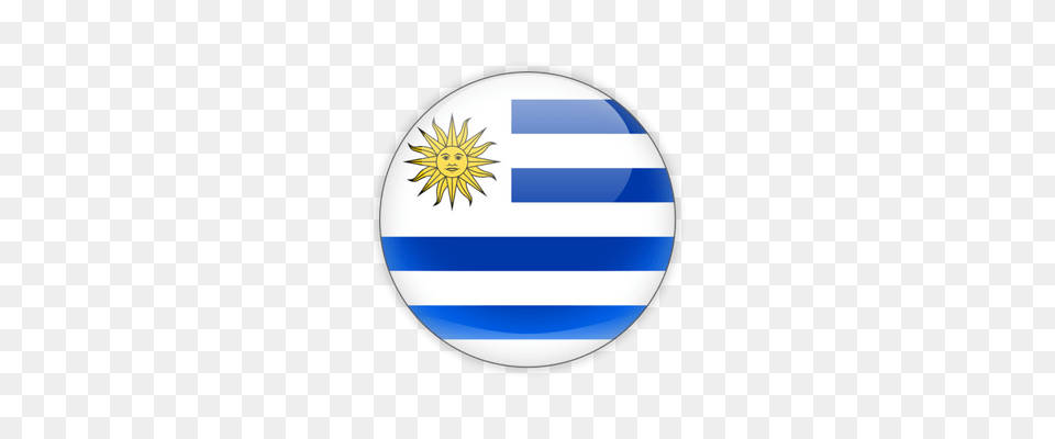 Uruguay Flag Icon Transparent, Sphere, Badge, Logo, Symbol Png