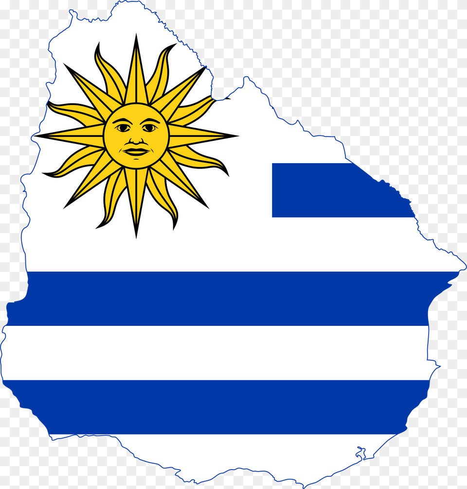 Uruguay Flag Uruguay Flag And Map, Outdoors, Nature, Face, Person Free Png