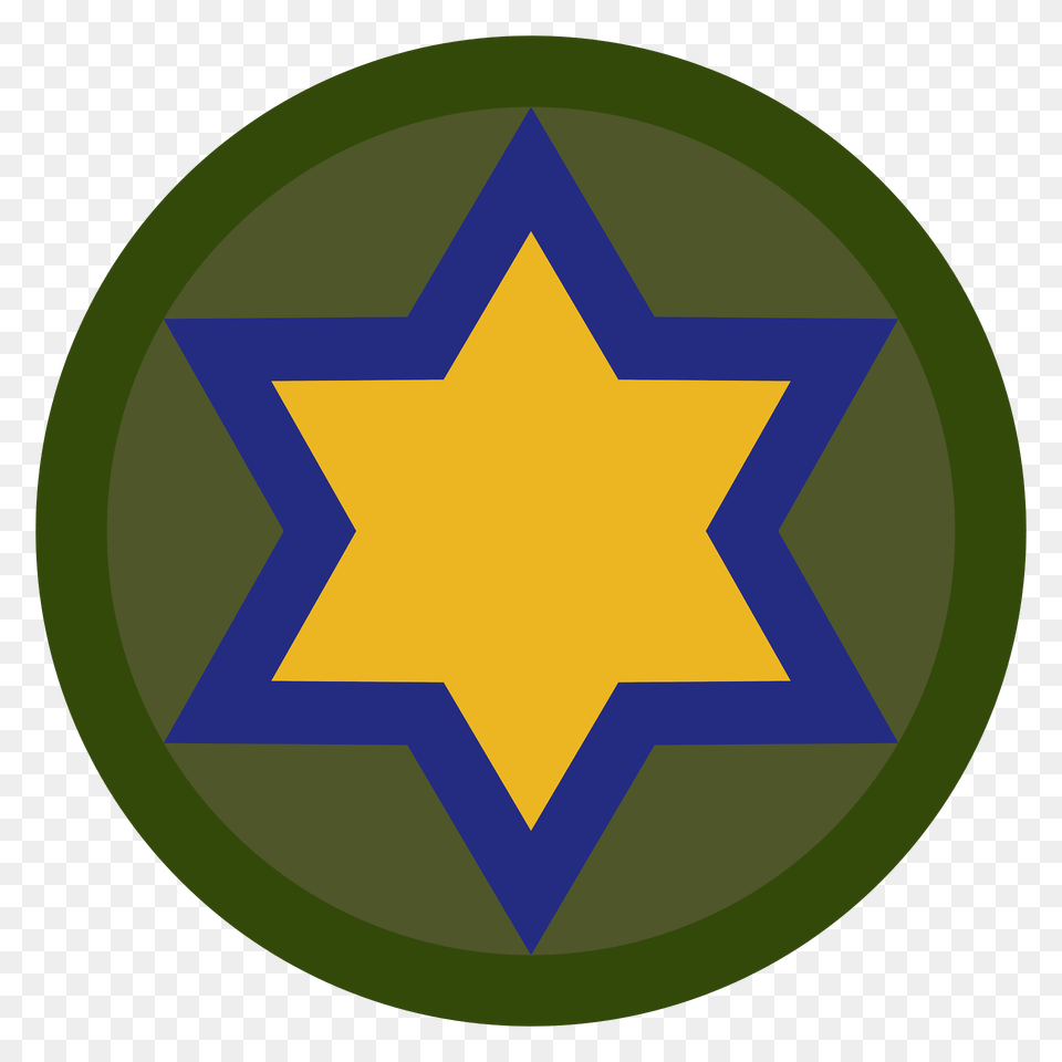 Us 66th Cavalry Division Clipart, Star Symbol, Symbol, Logo, Road Sign Free Png