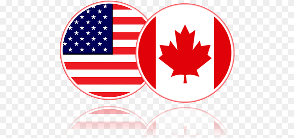 Us And Canada Flag, American Flag Free Png