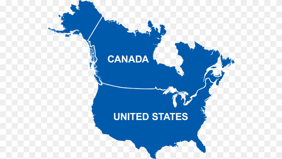 Us And Canada Map, Nature, Chart, Plot, Land Free Transparent Png