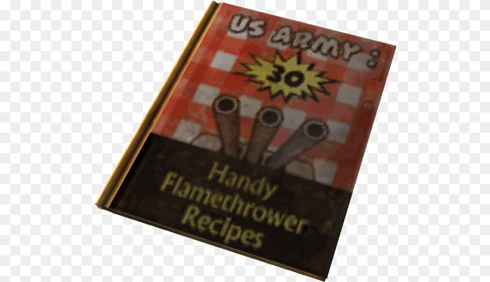 Us Army 30 Handy Flamethrower Recipes Book Cover, Publication, Cutlery, Credit Card, Text Free Transparent Png