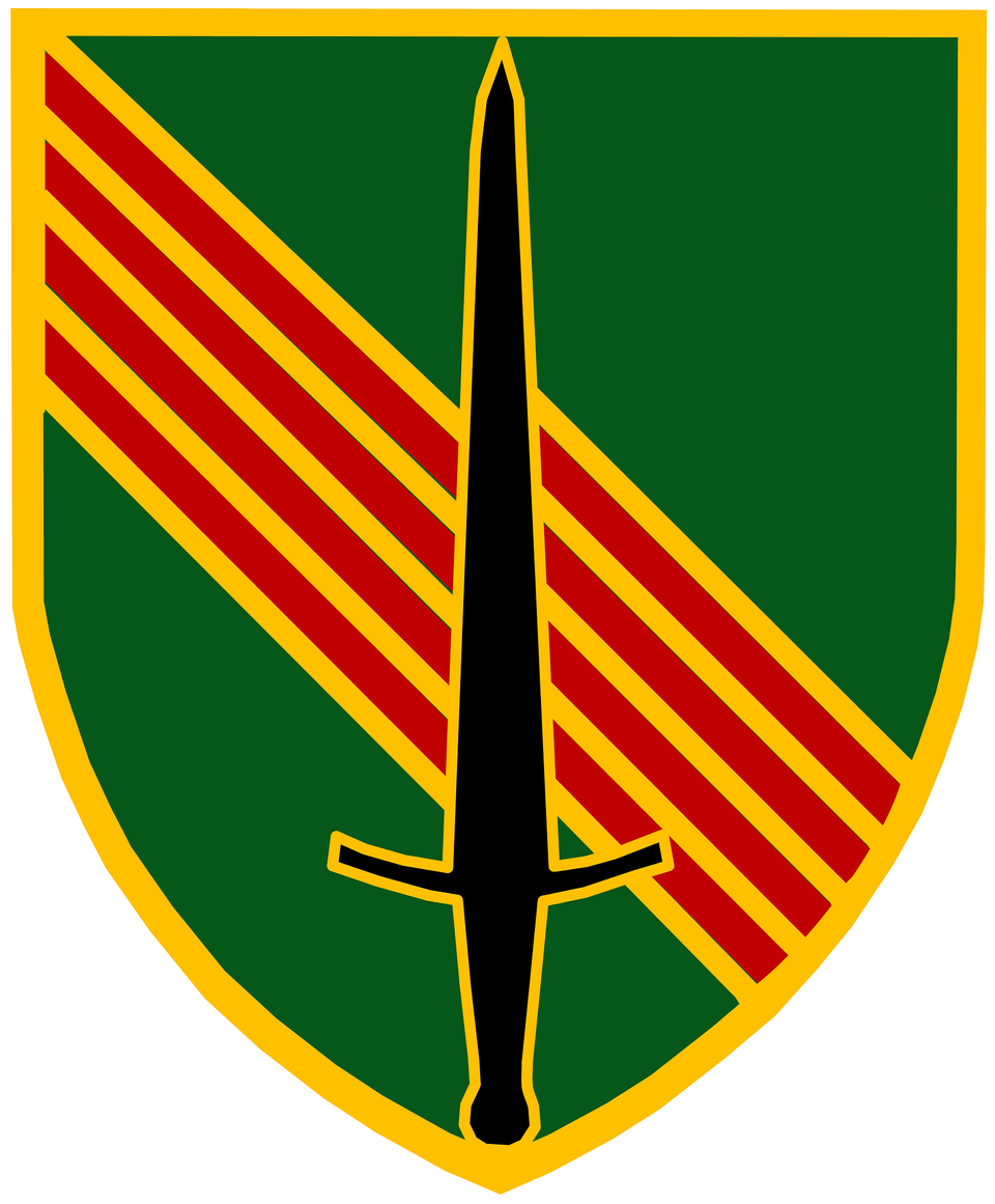 Us Army 4th Security Force Assistance Brigade Dui Clipart, Sword, Weapon, Emblem, Symbol Free Png