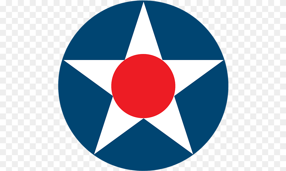 Us Army Air Force Roundel, Star Symbol, Symbol, Disk Png