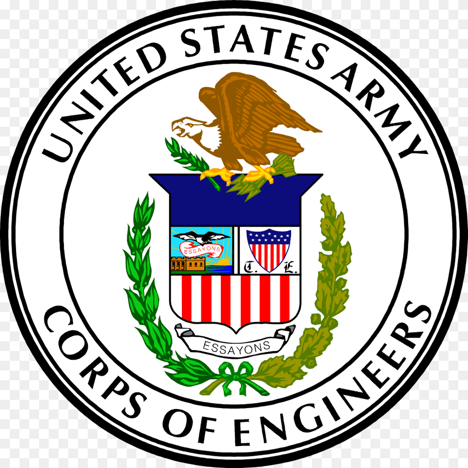 Us Army Corps Of Engineers, Emblem, Symbol, Logo, Animal Free Png
