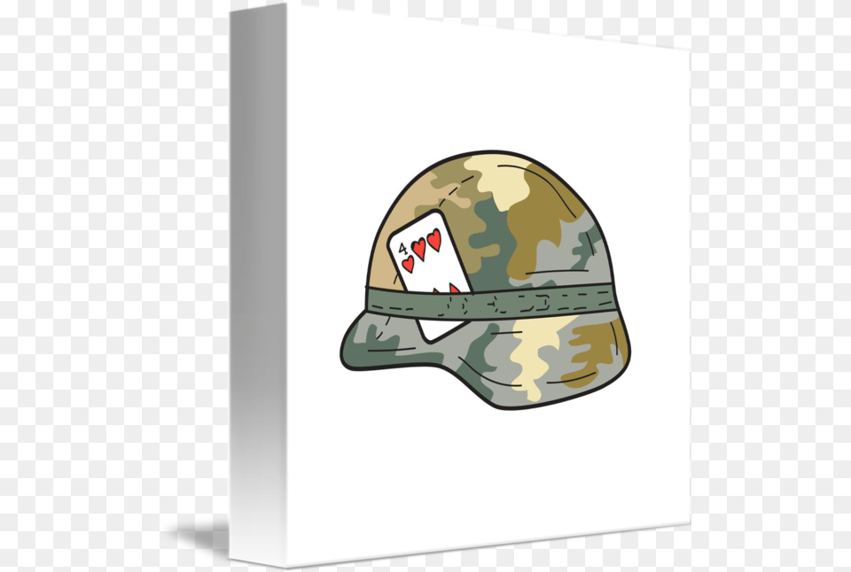 Us Army Helmet Of Hearts Playing Card Drawing By Aloysius Patrimonio Drawing Free Png