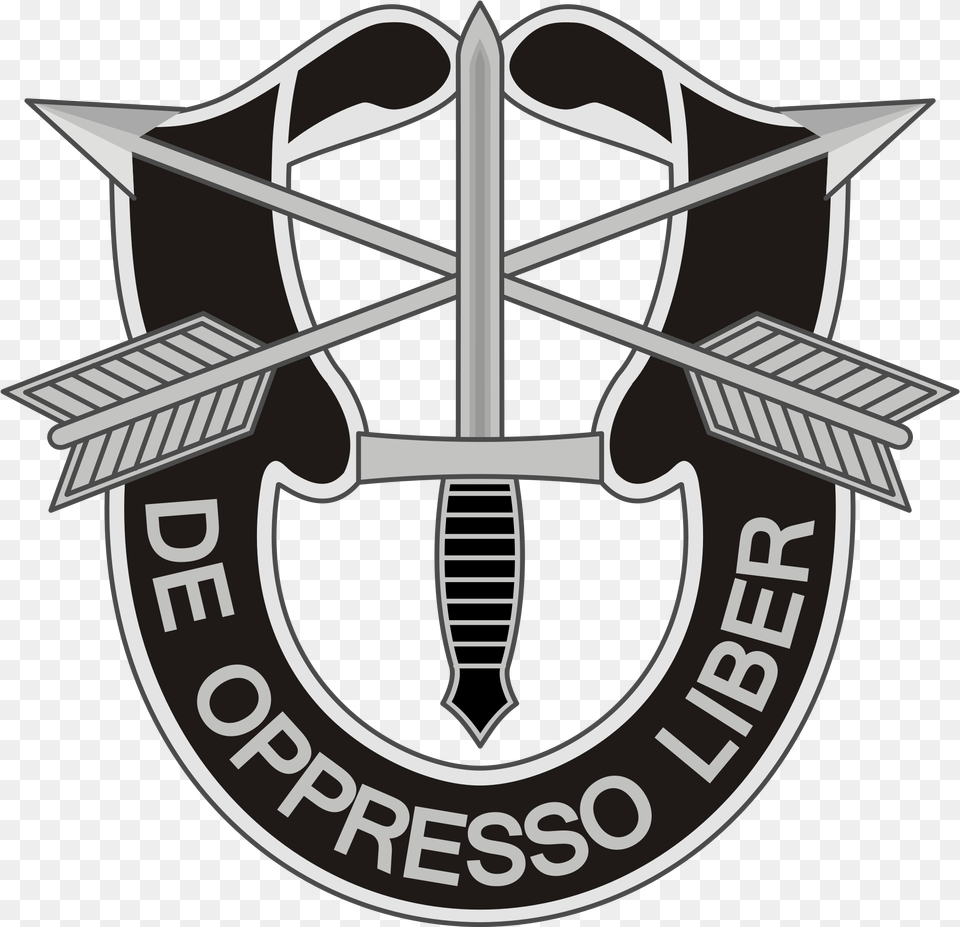 Us Army Special Forces Crest, Emblem, Symbol, Logo, Bow Free Png Download