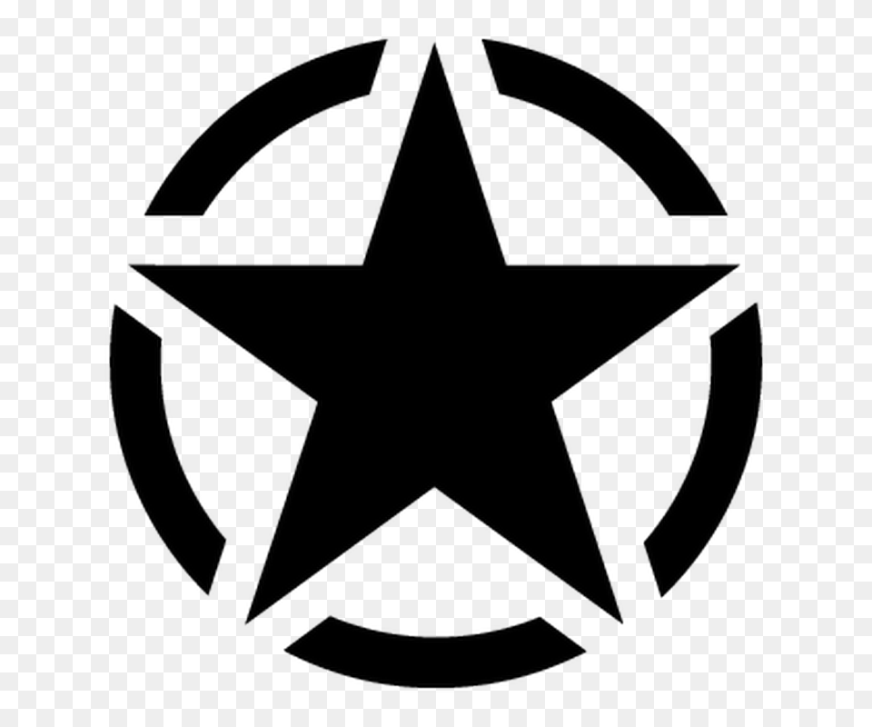 Us Army Star Decal, Star Symbol, Symbol, Bow, Weapon Free Png Download