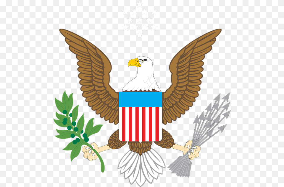 Us Bald Eagle Clipart, Animal, Bird, Emblem, Symbol Free Transparent Png