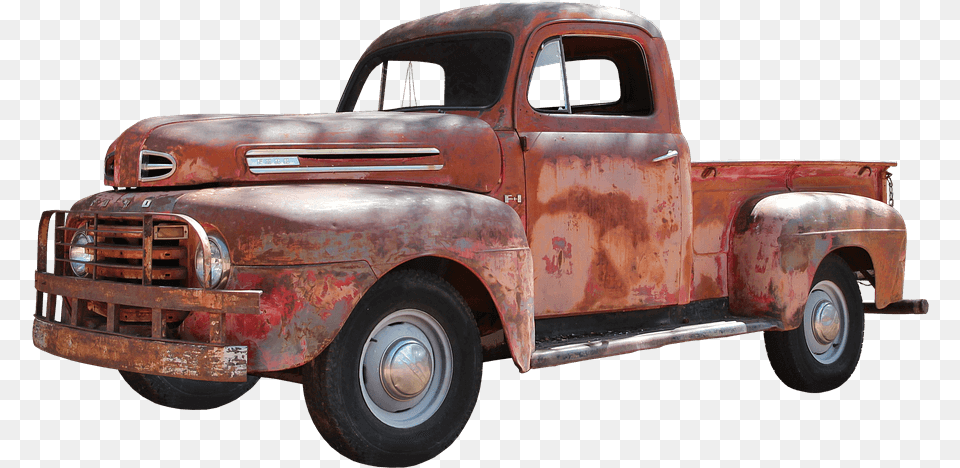 Us Car Old Vintage Oldtimer Classic Old Red Truck, Pickup Truck, Transportation, Vehicle Free Png