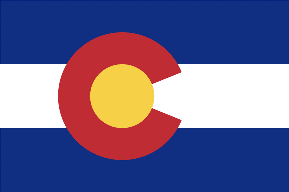 Us Co Colorado Flag Icon Colorado Flag, Logo, Astronomy, Moon, Nature Free Transparent Png