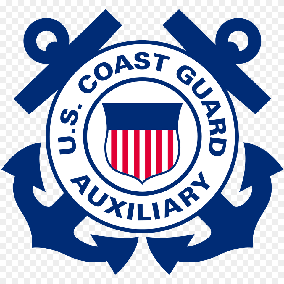 Us Coast Guard Auxiliary Partnership, Logo, Emblem, Symbol, Dynamite Png Image