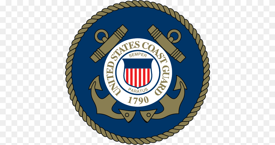 Us Coast Guard Emblem Clip Art Clipart, Badge, Logo, Symbol, Electronics Free Png