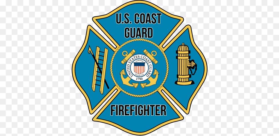 Us Coast Guard Firefighter Window Decal Coast Guardsman39s Manual Book, Badge, Logo, Symbol, Emblem Free Transparent Png