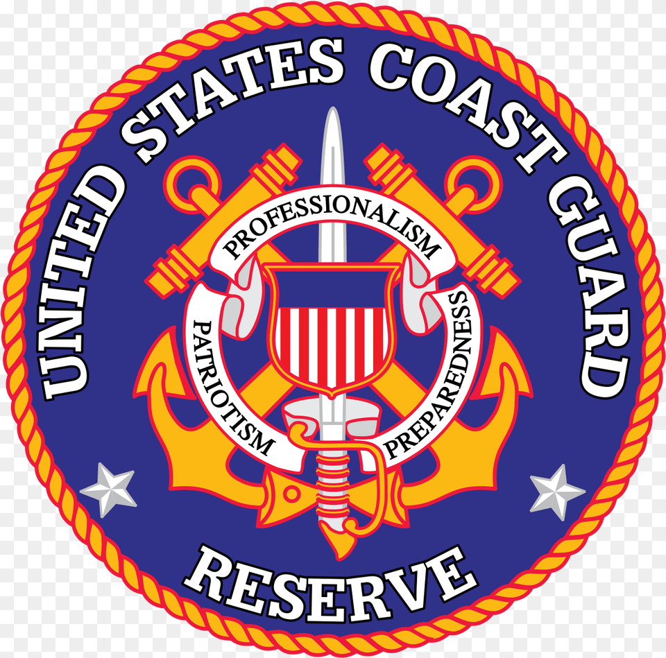 Us Coastguardreserve Seal Emblem, Symbol, Logo, Badge, Can Free Png