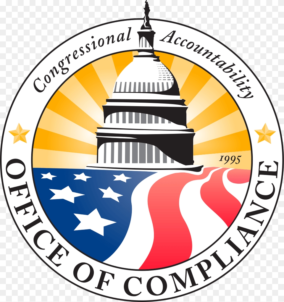 Us Congress Officeofcompliance Logo Us Congress, Badge, Symbol, Emblem Png Image