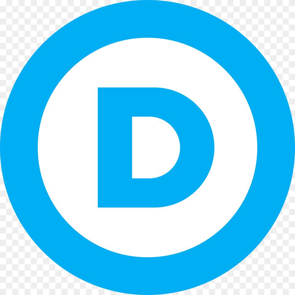 Us Democratic Party Logo, Text, Number, Symbol, Disk Png Image