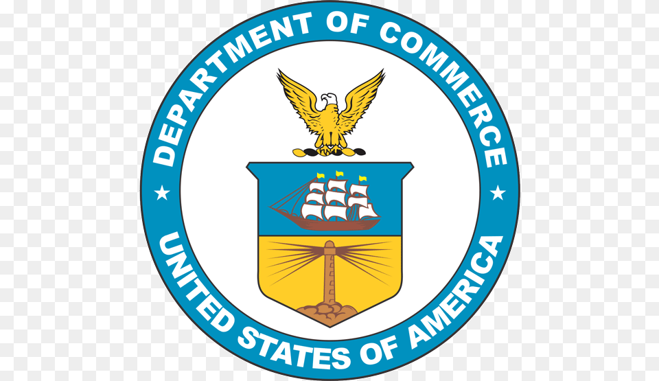 Us Department Of Commerce Logo Vector Department Of Commerce, Emblem, Symbol, Badge, Animal Png