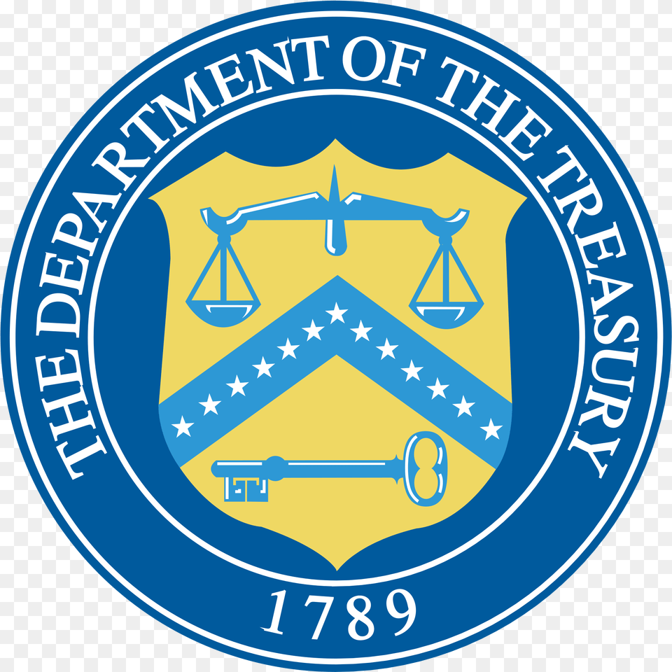 Us Department Of The Treasury Seal Department Of The Treasury, Badge, Logo, Symbol, Emblem Free Png Download