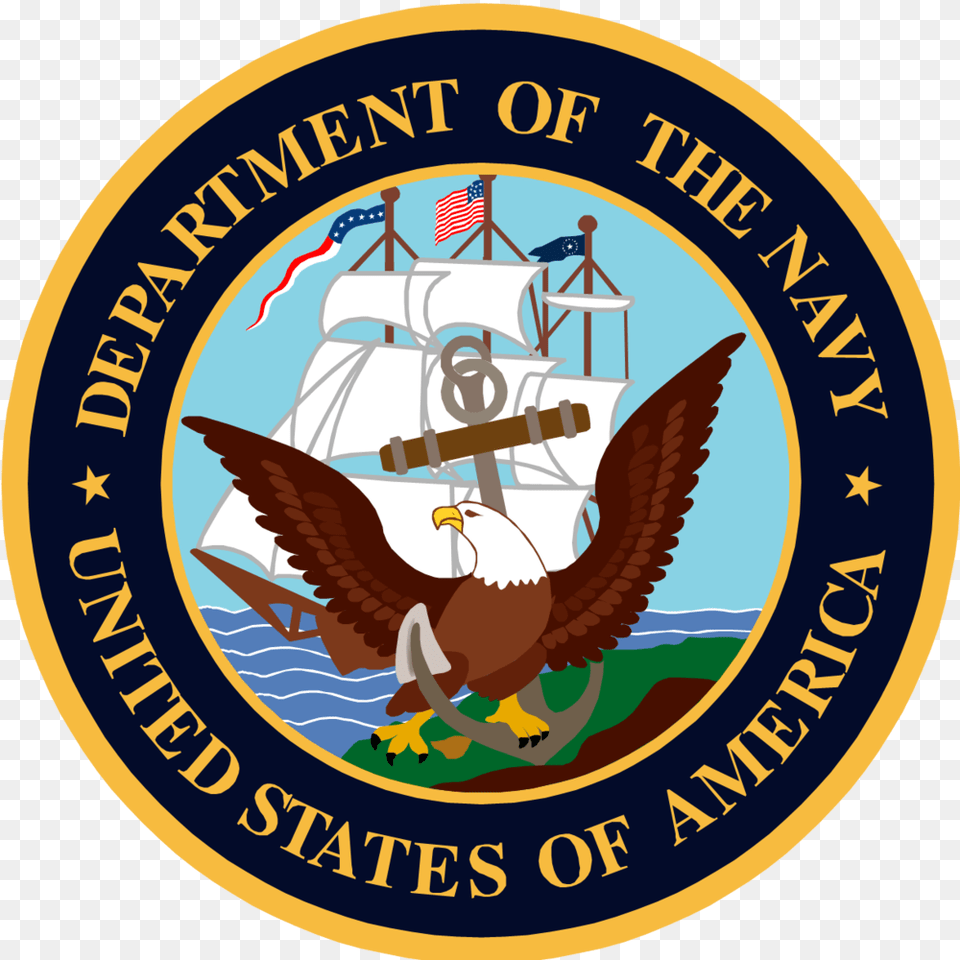 Us Depatment Of Navy Golf Cart Tire Supply 02 United States Navy, Emblem, Logo, Symbol, Animal Free Png Download