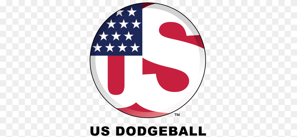 Us Dodgeball The United States Governing Body Of Dodgeball As, American Flag, Flag, Badge, Logo Png Image