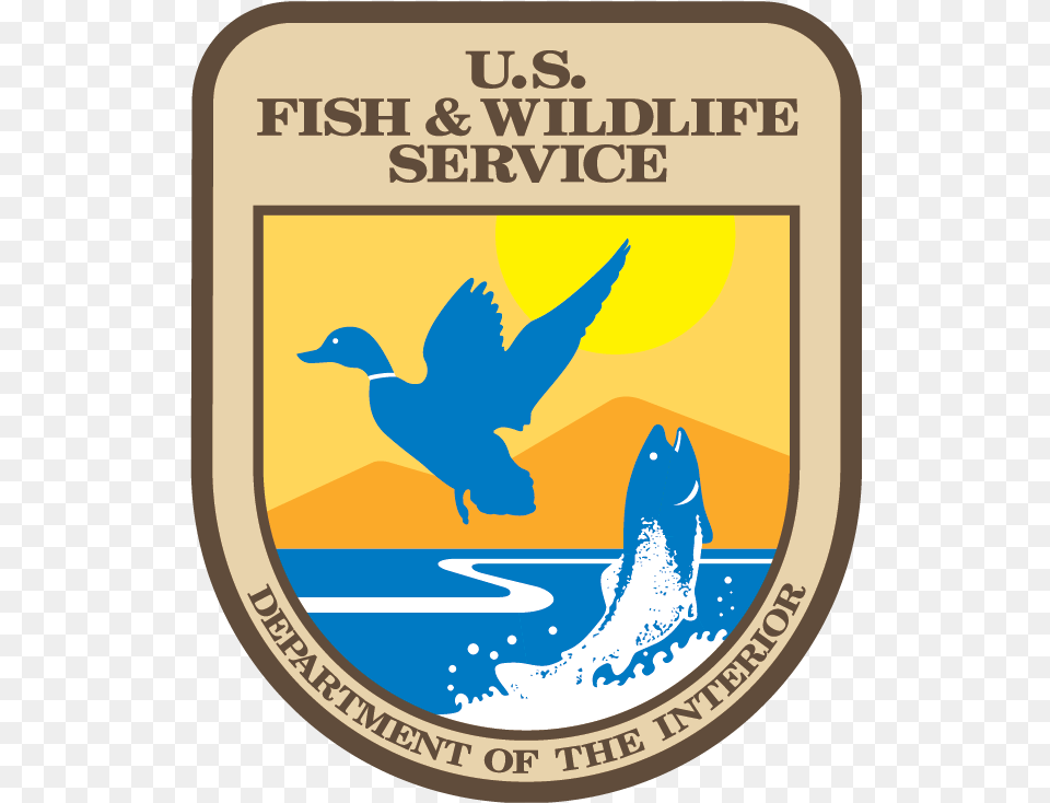 Us Fish And Wildlife Service, Badge, Logo, Symbol, Animal Free Png Download