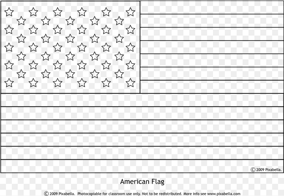 Us Flag Black And White Clipart, Gray Free Png