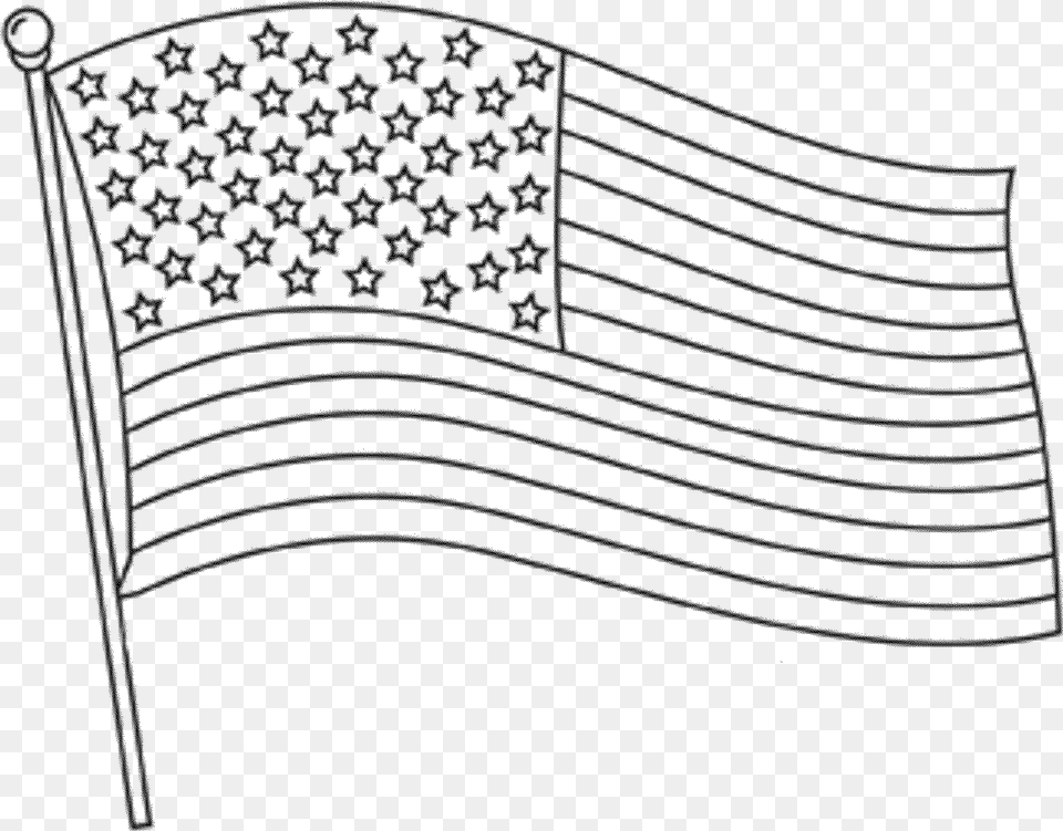 Us Flag Black And White Clipart, Gray Free Png Download