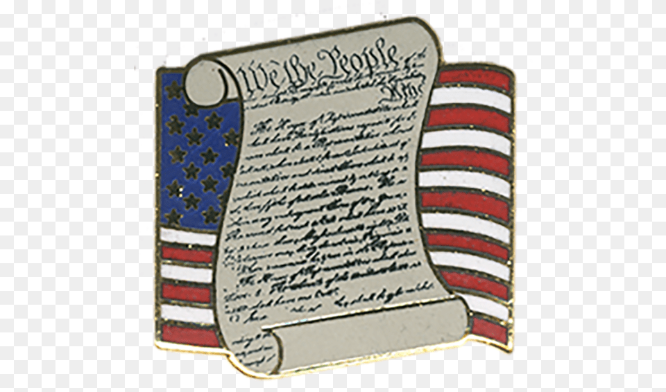 Us Flag Constitution Lapel Pin Us Constitution Clipart Transparent, Text Png Image