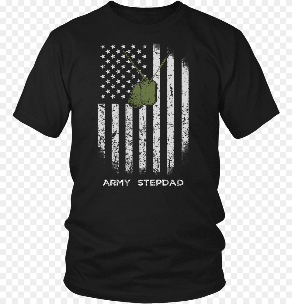 Us Flag Dog Tag Army Step Mom, Clothing, T-shirt Png