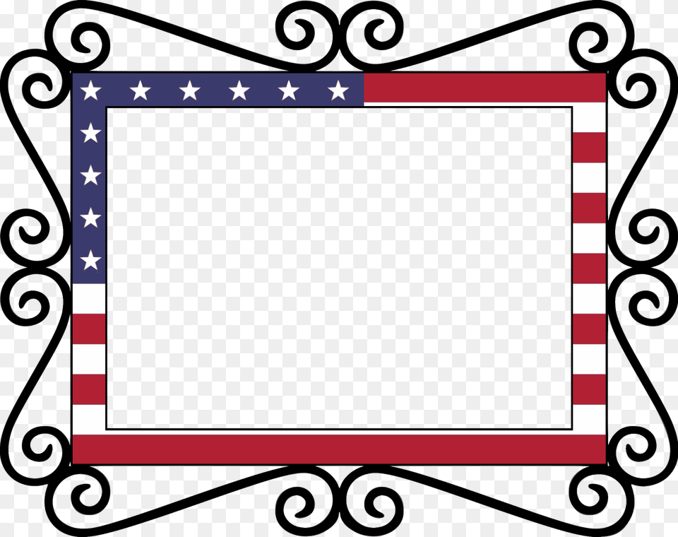 Us Flag Frame Clipart, Dynamite, Weapon Free Png Download
