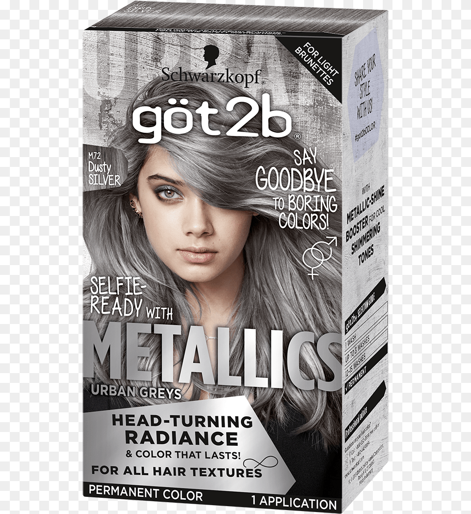 Us G2b Metallics Le Pd 72 Got2b Metallic Hair Dye, Adult, Female, Person, Publication Free Transparent Png