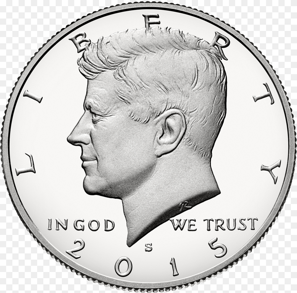 Us Half Dollar Obverse 2015 2018 Kennedy Half Dollar Png Image