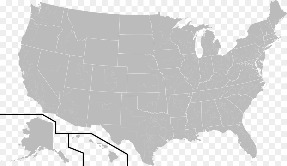 Us House Blank White Borders Us House Map 2016, Chart, Plot, Atlas, Diagram Free Png