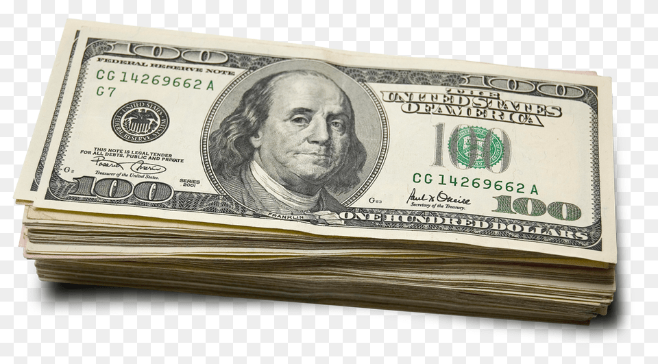 Us Hundred Dollars, Adult, Male, Man, Money Free Png