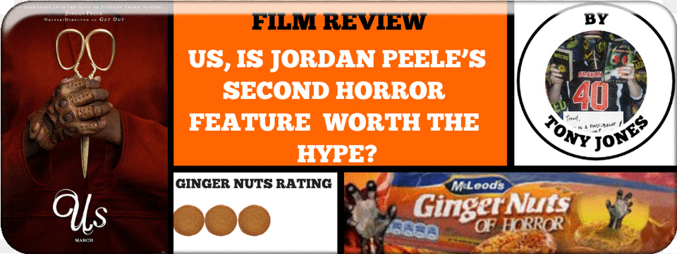 Us Is Jordan Peele39s Second Horror Feature Worth The Mcvities Ginger Nuts, Advertisement, Glove, Clothing, Baseball Glove Png Image