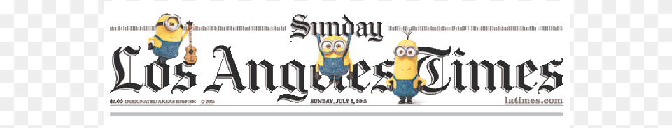 Us Les Minions Envahissent Le Los Angeles Times Donald Trump Wins Election Newspaper, Text, Person, People Free Transparent Png