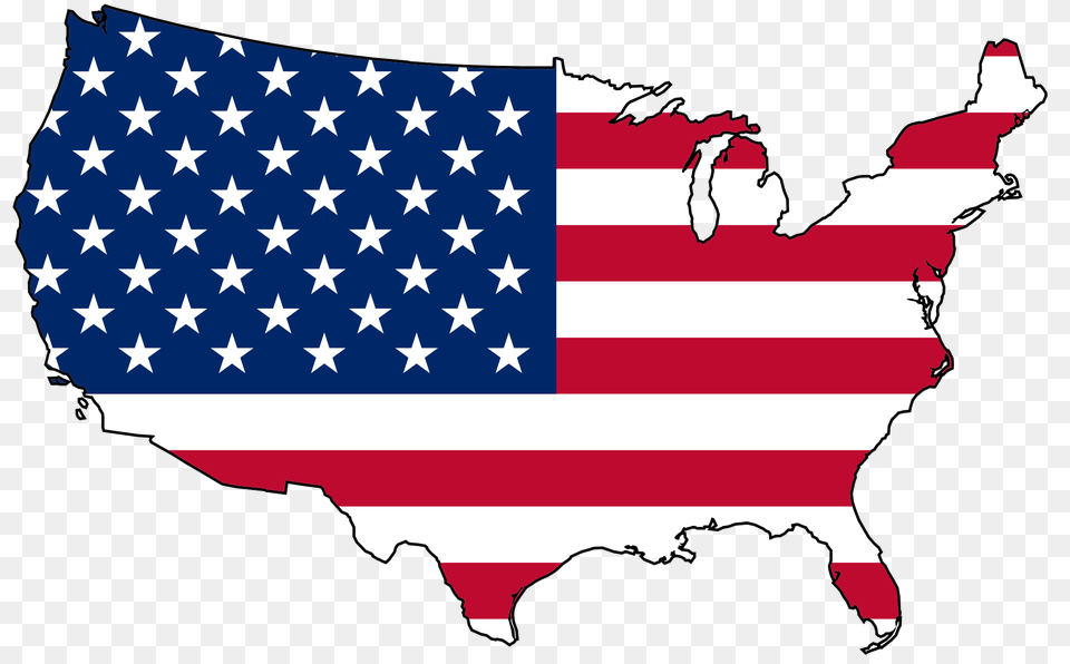 Us Map, American Flag, Flag, Person Free Png