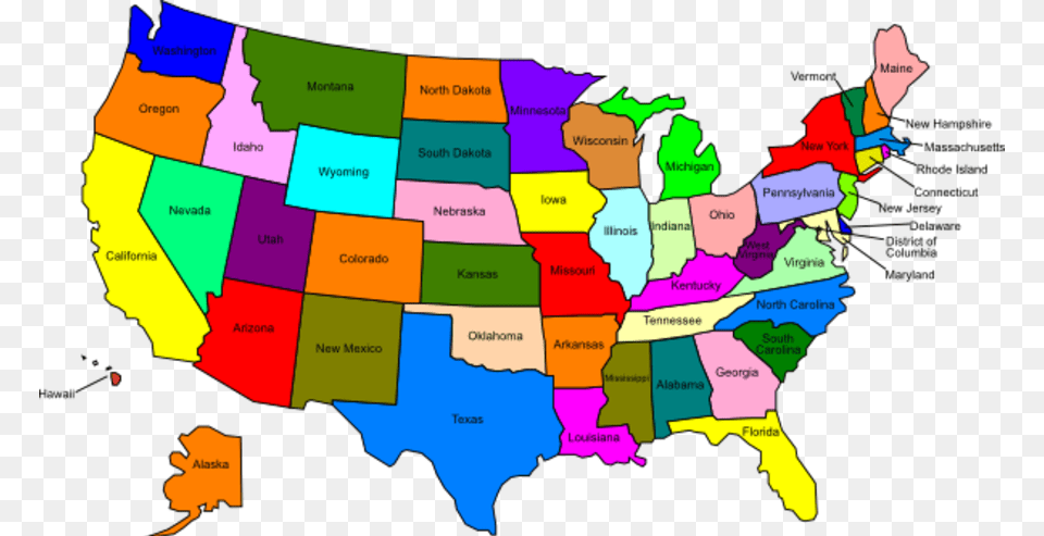 Us Maps Clipart Map Of The United States Clipart, Chart, Plot, Person, Atlas Free Transparent Png