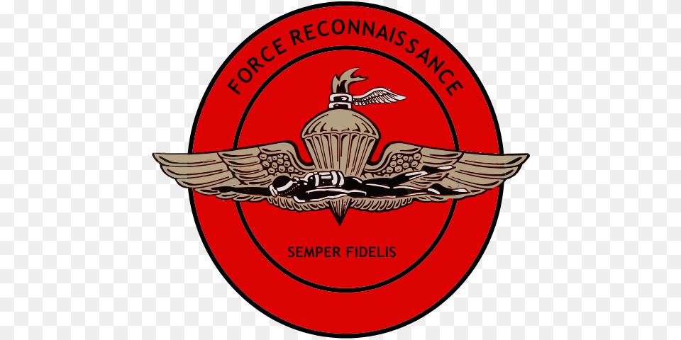 Us Marine Corps Force Reconnaissance Insignia, Badge, Emblem, Logo, Symbol Free Png
