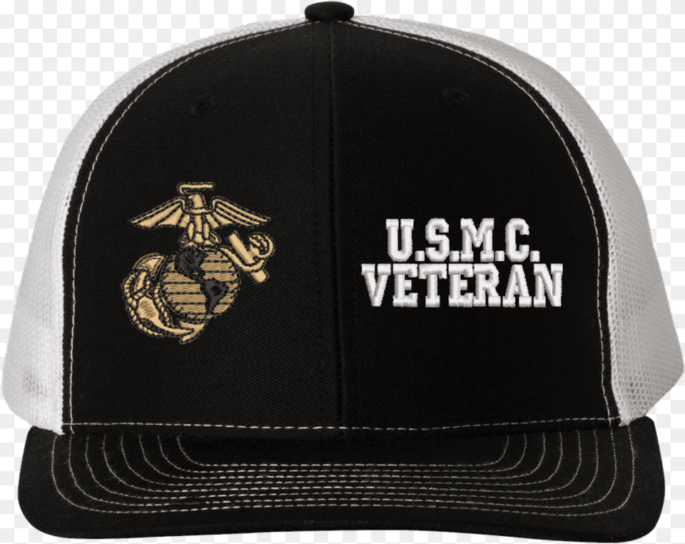 Us Marine Corps Veteran Mesh Back Cap Baseball Cap, Baseball Cap, Clothing, Hat, Accessories Png Image